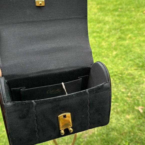 NWT  Coblentz Vtg Velvet Box Purse Chain Strap - Picture 10 of 11